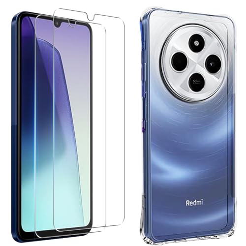 Amazon | 対応 Xiaomi Redmi 14C ガラスフイルム (2枚入り) + ケース